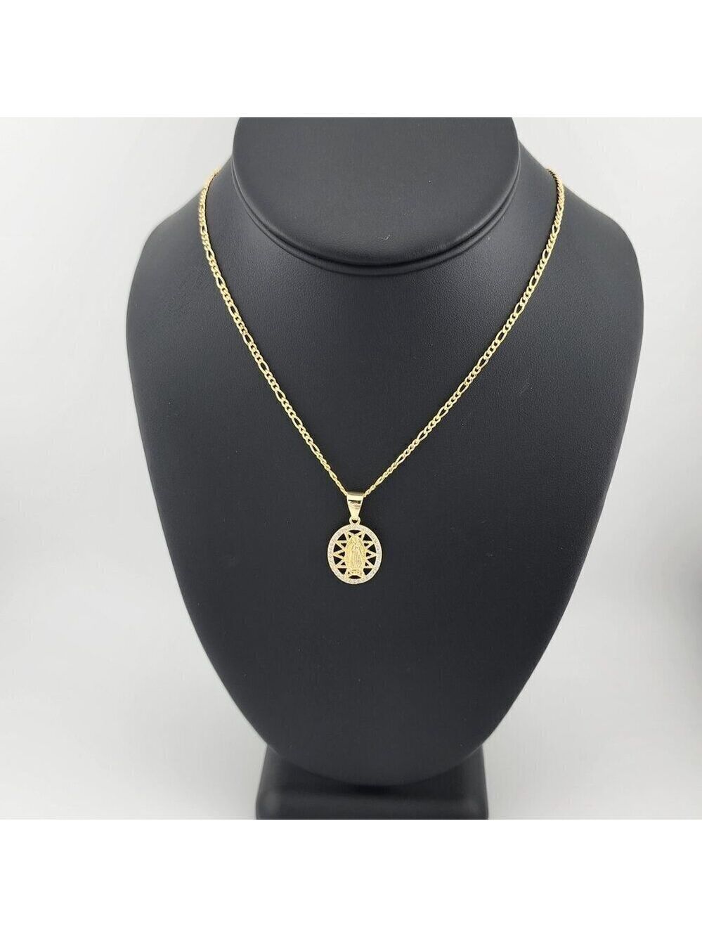 Brand New Brazilian 18k Gold Filled Virgen De Guadalupe Necklace - Picture 10 of 10